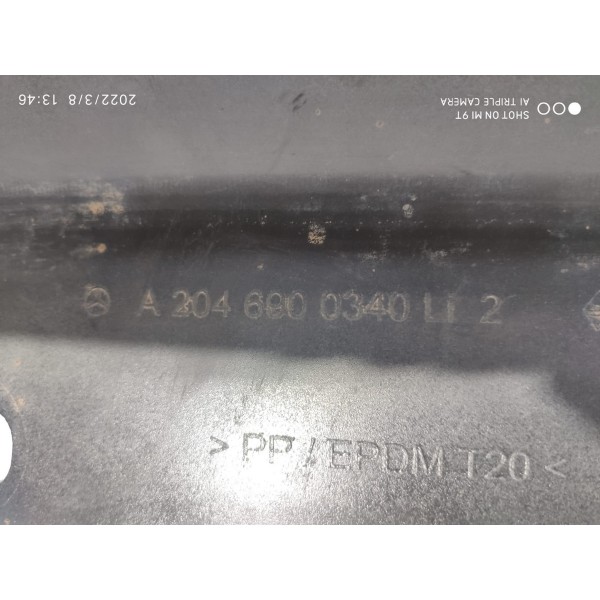 Spoiler Latteral Mercedes C180 Esquerd 07/11 Det A2046900340 Preto