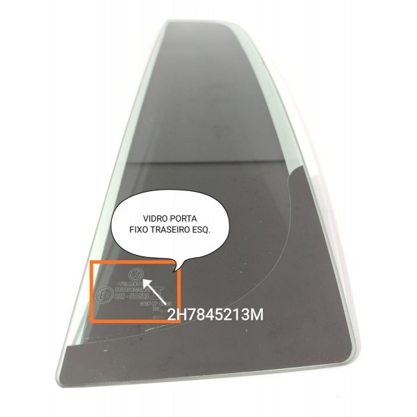 Vidro Vigia Porta Amarok Traseiro Esq 2010/2023 2h7845214m