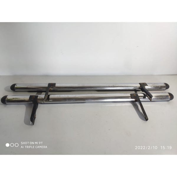 Par Estribo Amarok 2.0 2010/2019 Detalhe No Esquerdo Cromado