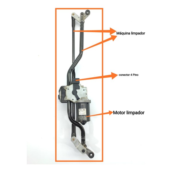 Maquina Limpador Parabrisa Amarok 2011/2023 7e1955113d