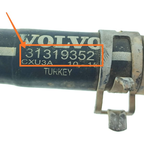 Tubo Cano Bomba Agua Volvo S60 V60 2011/18 31319352