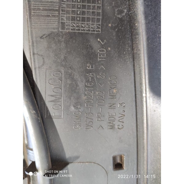 Grade Parabrisa Ford Fusion 2013 2018 Original Preto Fosco