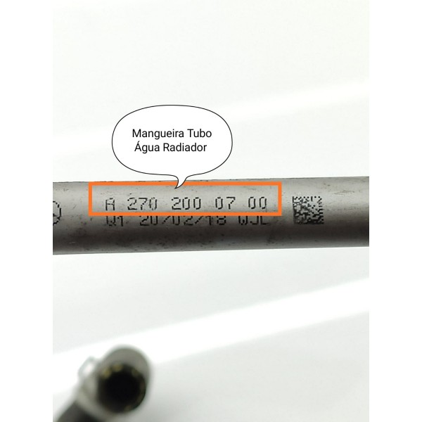 Cano Tubo Agua Mercedes Cla200  Gla A200 A2702000700
