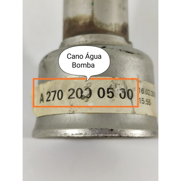 Cano Tubo Agua Mercedes Cla Gla A A2702000500 2019 Orig