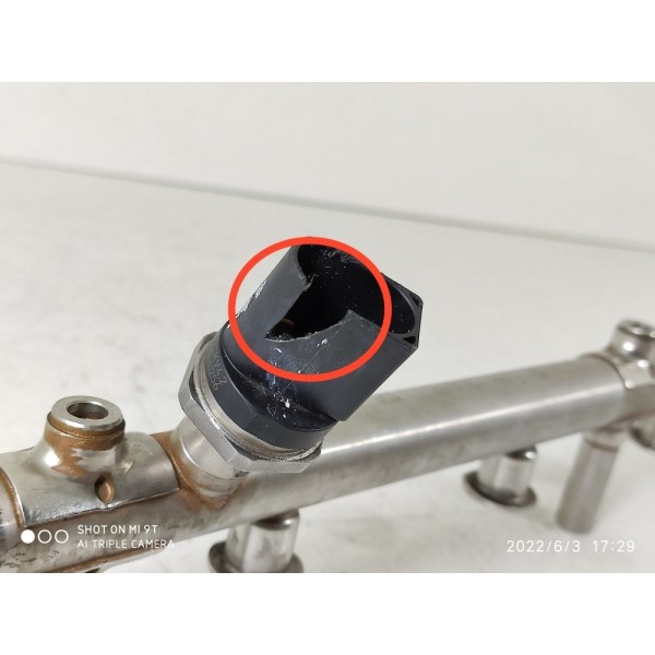Flauta Bicos Audi Sensor Pressao A6 2.0 2016 06k133317g Det