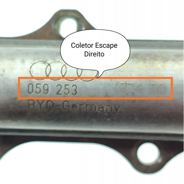 Coletor Escape Amarok V6 2017 2023 Direito 059253034dd Orig