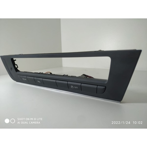 Moldura Regua Botoes Painel Audi A6 2015 2016 2017 Preto