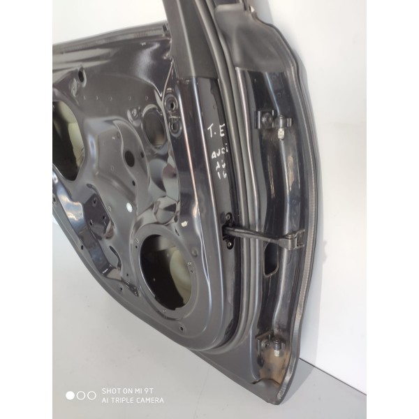 Porta Audi A6 Traseira Esquerda 2015 2016 2017 2018 Lisa Traseira Esquerda Preto
