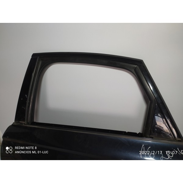 Porta Audi A6 Traseira Esquerda 2015 2016 2017 2018 Lisa Traseira Esquerda Preto