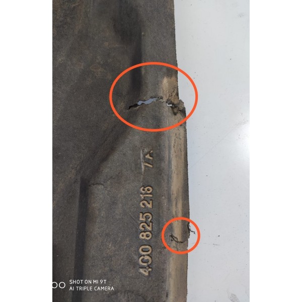 Protecao Audi A6 2016 Traseira Inferior 4g0825218 Det