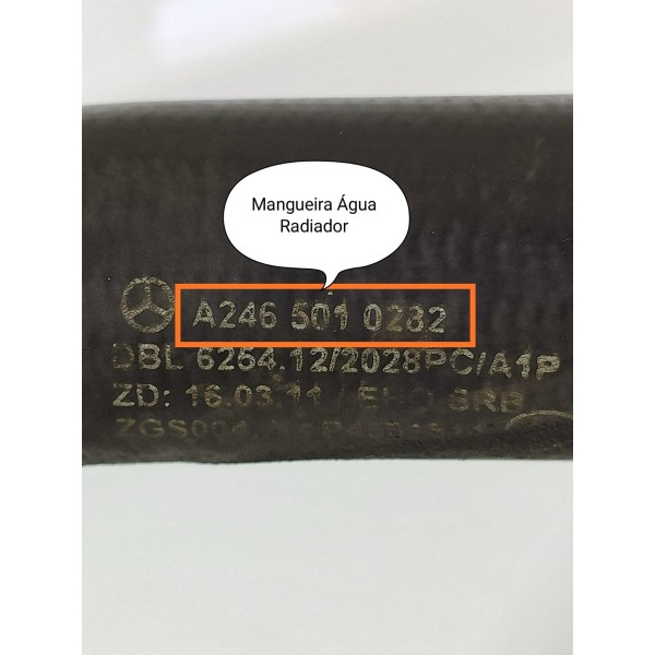 Mangueira Inf Rad Mercedes Gla200  Cla A 2015/20 A2465010282