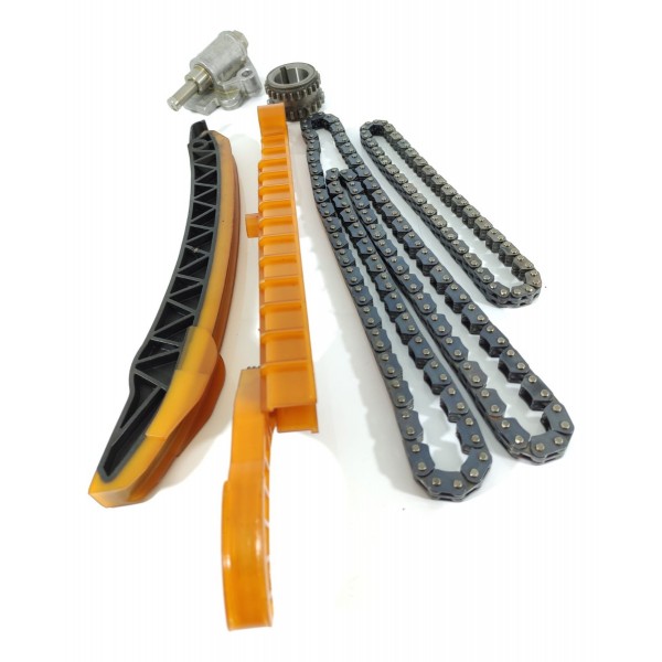 Kit Corrente Comando Guias Mercedes Gla200 Cla A200 2019 Laranja-claro