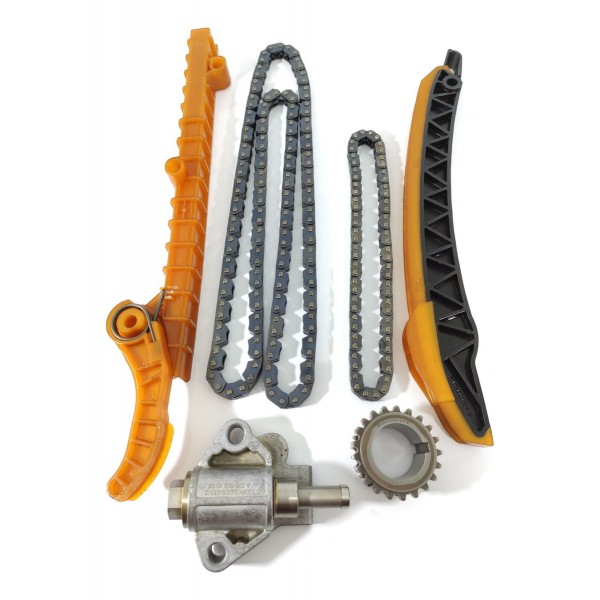 Kit Corrente Comando Guias Mercedes Gla200 Cla A200 2019 Laranja-claro
