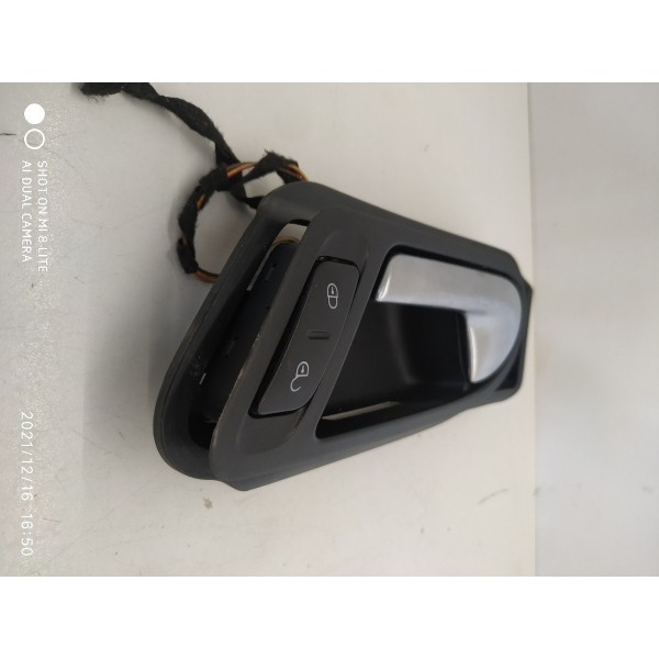 Maçaneta Interna Tiguan Traseira Esquerda 2010 2016 Orig Cromado Traseira