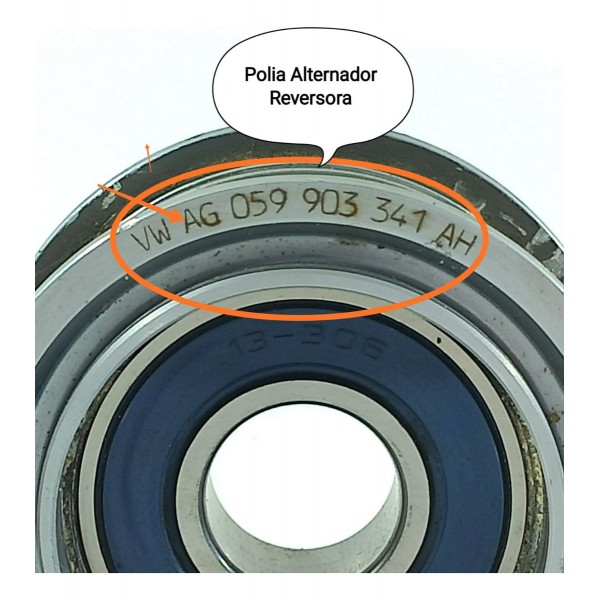 Polia Correia Amarok V6 2017 2023 Orig Ag059903341ah