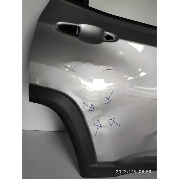 Porta Compass Traseira Direita 2018 2019 2020/2024 Det Traseira Direita Prateado