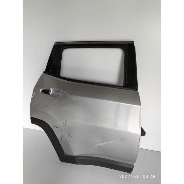 Porta Compass Traseira Direita 2018 2019 2020/2024 Det Traseira Direita Prateado