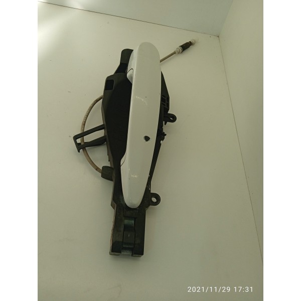 Macaneta Externa Bmw X1 Traseira Esquerd 2009/2015 299297504 Branco Traseira