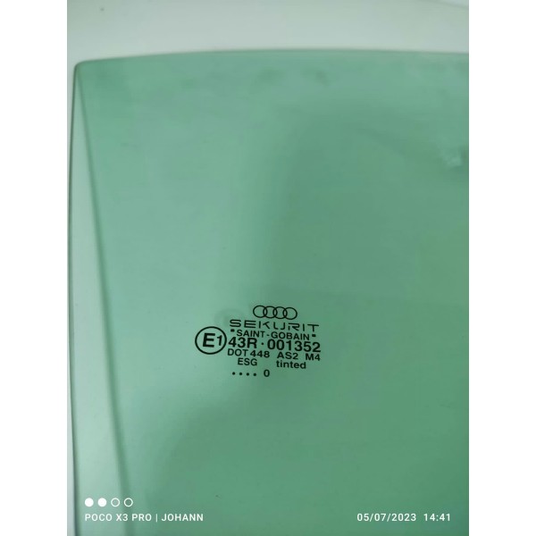 Vidro Porta Audi Tt Mk1 Direito 1998 1999 A 2005 Roadster