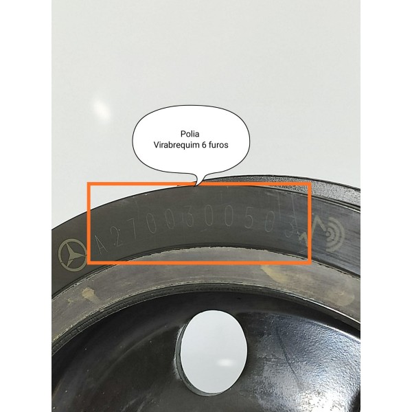 Polia Virabrequim Mercedes Gla200 Cla A200 2015/2020