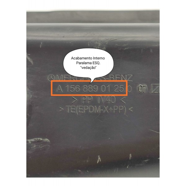 Guarda Po Paralama Mercedes Gla200 250 Esquerdo A1568890125 Preto