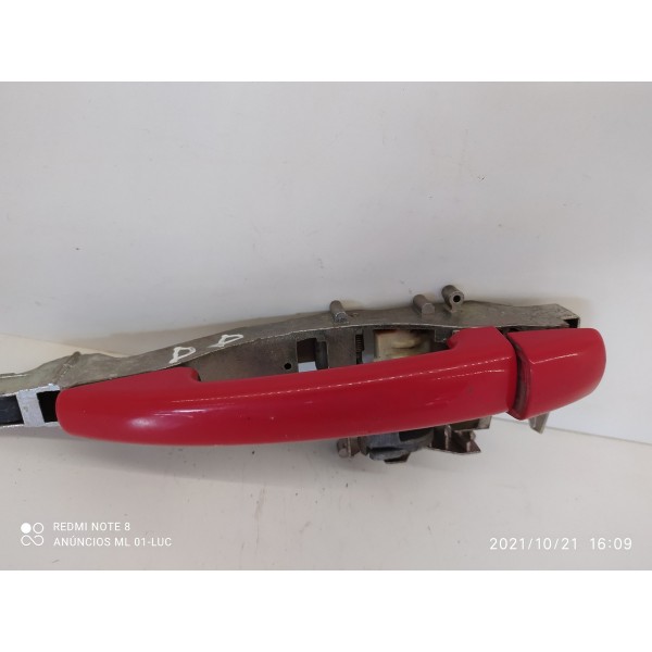 Maçaneta Externa Peugeot 208 Dianteira Direita 2014/2019 Vermelho