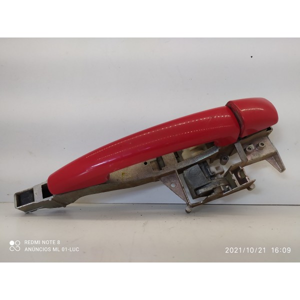 Maçaneta Externa Peugeot 208 Dianteira Direita 2014/2019 Vermelho