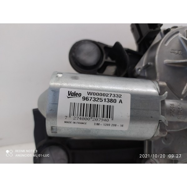 Motor Limpador Peugeot 208 Traseiro 2014/2019 9673251380a