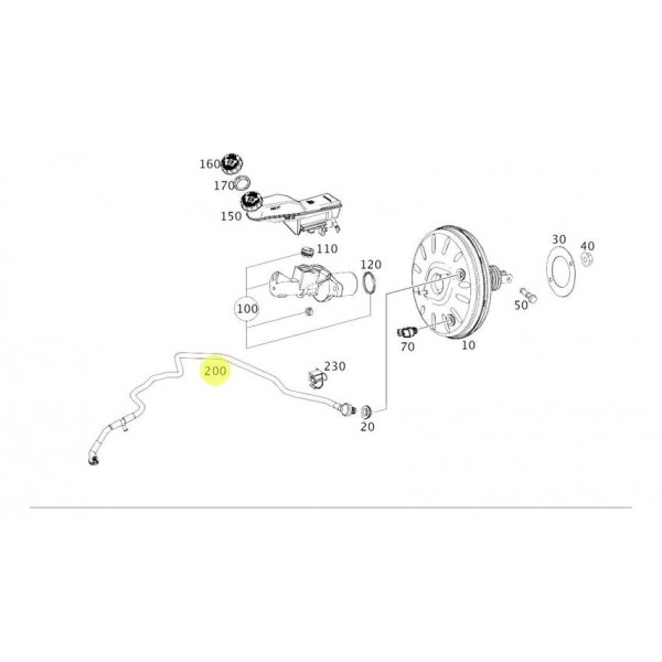 Mangueira Hidrovacuo Mercedes Gla200 Cla200 A200 A2464300629
