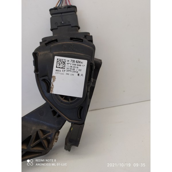 Pedal Acelerador Peugeot 208 C3 2014 A 2019 9673562480