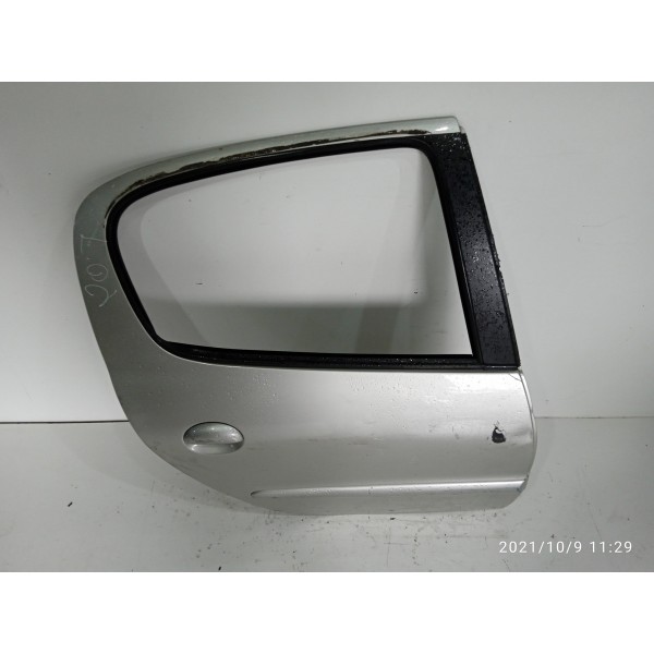 Porta Peugeot 207 206 Traseira Direita 2006 2007 2008/2011 Traseira Direita Prateado