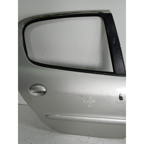 Porta Peugeot 207 206 Traseira Direita 2006 2007 2008/2011 Traseira Direita Prateado