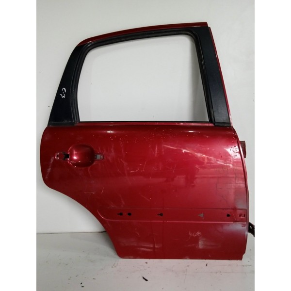 Porta Citroen C3 Traseira Direita 2008 2009 2010 2011 2012 Traseira Direita Vermelho