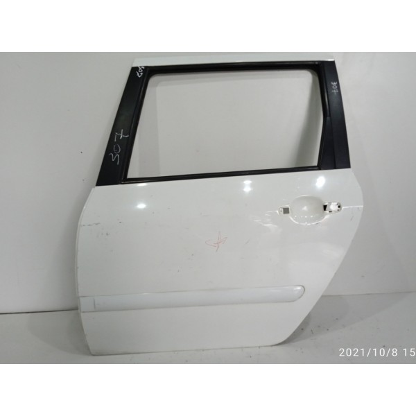 Porta Peugeot 307 Sw Traseira Esquerda 2007/2011 Det Traseira Direita Branco