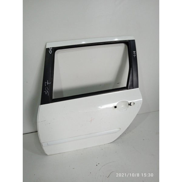 Porta Peugeot 307 Sw Traseira Esquerda 2007/2011 Det Traseira Direita Branco