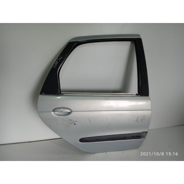 Porta Renault Scenic Traseira Direita 1999/2010 Traseira Direita Prateado