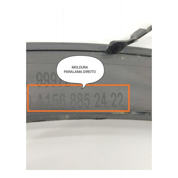 Moldura Friso Paralama Mercedes Gla200 Direito A1568852422