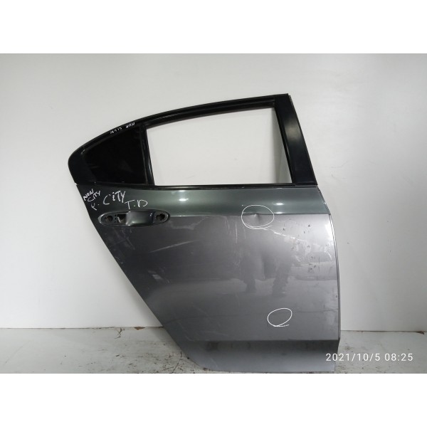 Porta Honda City Traseira Direita 2012 2013 2014 Det Traseira Direita Cinza