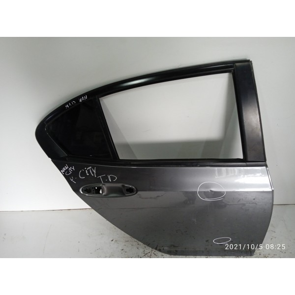 Porta Honda City Traseira Direita 2012 2013 2014 Det Traseira Direita Cinza