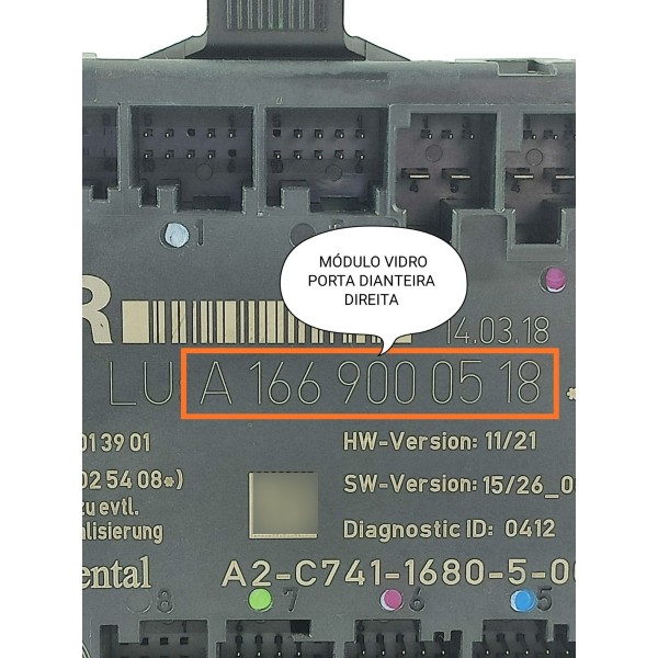 Modulo Porta Mercedes Gla200 Dianteira Direita A1669000518