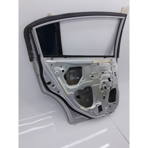 Porta Nissan Sentra Traseira Esquerd 2008/2012 Det Traseira Esquerda Prateado