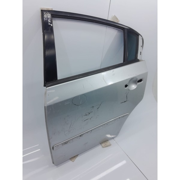 Porta Nissan Sentra Traseira Esquerd 2008/2012 Det Traseira Esquerda Prateado