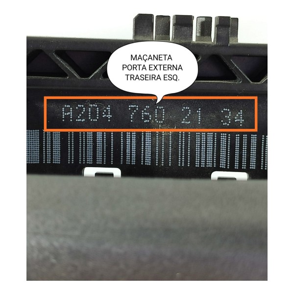 Macaneta Externa Mercedes Gla200 2019 Traseira E A2047602134 Prateado Traseira