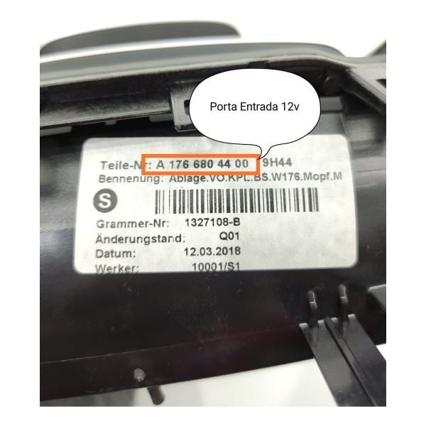 Console Porta Objeto Mercedes Gla 200 250 15/20 A1766809700