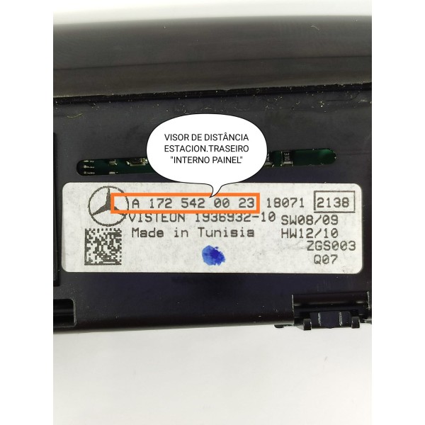 Visor Sensor Estacionam Mercedes Gla200 2019 A1725420023 Preto
