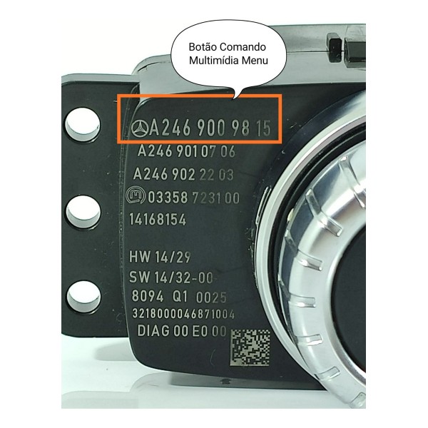 Botao Navegacao Mercedes Gla 200 Cla A 200 250 A2469009815