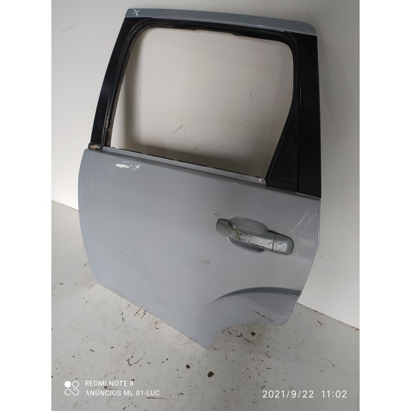Porta Fiesta Traseira Esquerd 2005 2007 2009 2011 2013 2014 Traseira Esquerda Prateado
