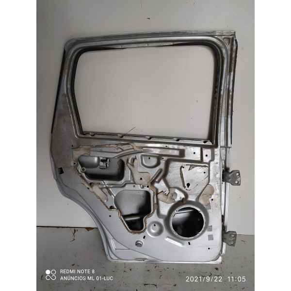 Porta Fiesta Traseira Esquerd 2005 2007 2009 2011 2013 2014 Traseira Esquerda Prateado