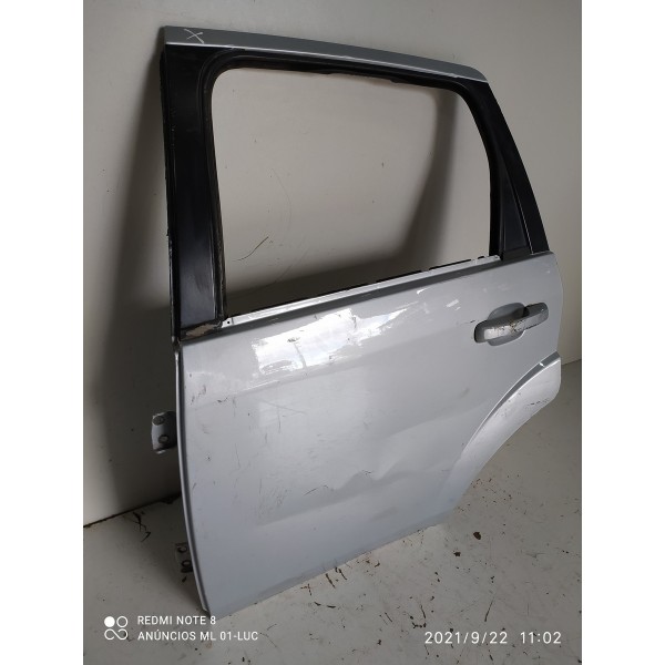 Porta Fiesta Traseira Esquerd 2005 2007 2009 2011 2013 2014 Traseira Esquerda Prateado