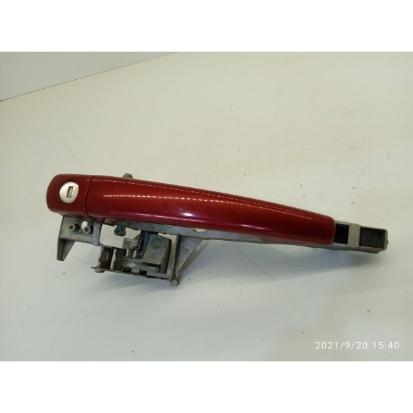 Maçaneta Externa Peugeot 308 408 Dianteira Esquerd 2011/2016 Vermelho Dianteira